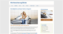 Desktop Screenshot of kfz-versicherung724.de
