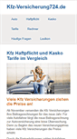 Mobile Screenshot of kfz-versicherung724.de