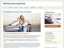 Tablet Screenshot of kfz-versicherung724.de